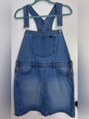 Wrangler Blue Denim Overall Skirt